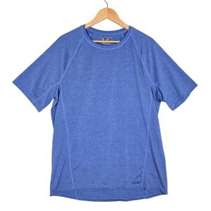 Mondetta Outdoor Project Men's Blue Heather Short Sleeve Performance T-Shirt L